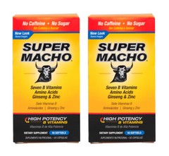 Super Macho Dietary Supplement 50 Softgels / Made in USA (2 PACK) Exp 4/2026