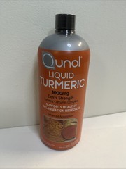Qunol Liquid Turmeric Extra Strength 1000 mg Orange Flavor 30.4oz – Exp 09/27