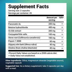 Dr. Berg Gallbladder Formula Extra Strength Made Purified Bile Salts & Ox Bile D
