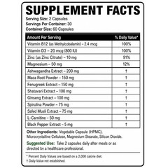 72 Hour Performance Support Natural Wellness Formula 60 Capsules 1 Pack