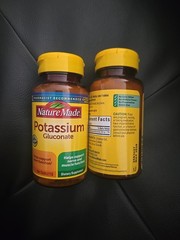 Nature Made Potassium Gluconate 550 mg, 100 Tabs per Bottle (2 Pack) Exp 05/2028
