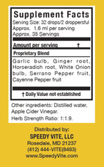 SpeedyVite® Super Tonic (2 Fl oz) Enhance Your Immune System* Organic & Wild USA