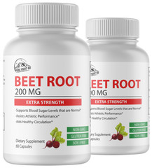 Beet Root 200mg Extra Strength 2 Bottles 120 Capsules