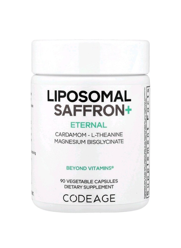 Codeage Liposomal Saffron+ Eternal, 90 Vegetable Capsules