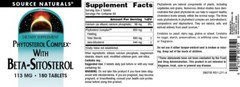 Source Naturals, Phytosterol Complex with Beta-Sitosterol 180 Tabs