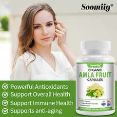 Amla – 1500mg Capsules- Vitamin C – Immune support – healthy skin & hair-Organic