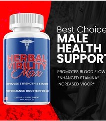 Herbal Virility Max Maximum Strength Male Performance Supplement – 60 Tablets