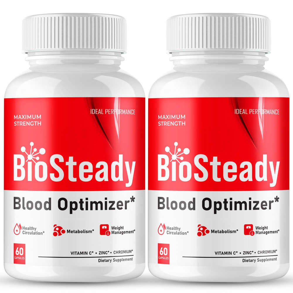 Biosteady Blood Optimizer Capsules, Official Bio Steady Optimizer Pills (2 Pack)