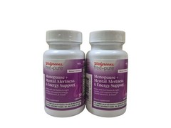 2 Walgreens Free+Pure Menopause + Mental Alertness & Energy Support, 30 Capsules