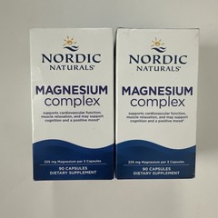 (2) Nordic Naturals Magnesium Complex 90 Capsules Exp. 2027