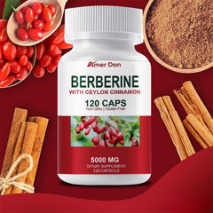 Berberine with Ceylon Cinnamon 5000mg For Heart Health & Immune 120 Capsules