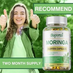 Moringa 240pcs – Promotes Skin, Bone Immune & Gut Health, Improve Concentration