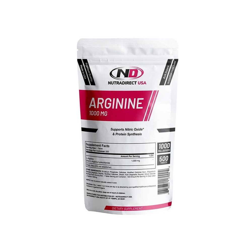 Arginine 1000mg Tablets – 500 Tablets EXP: APRIL 2026 Prompt Shipping!