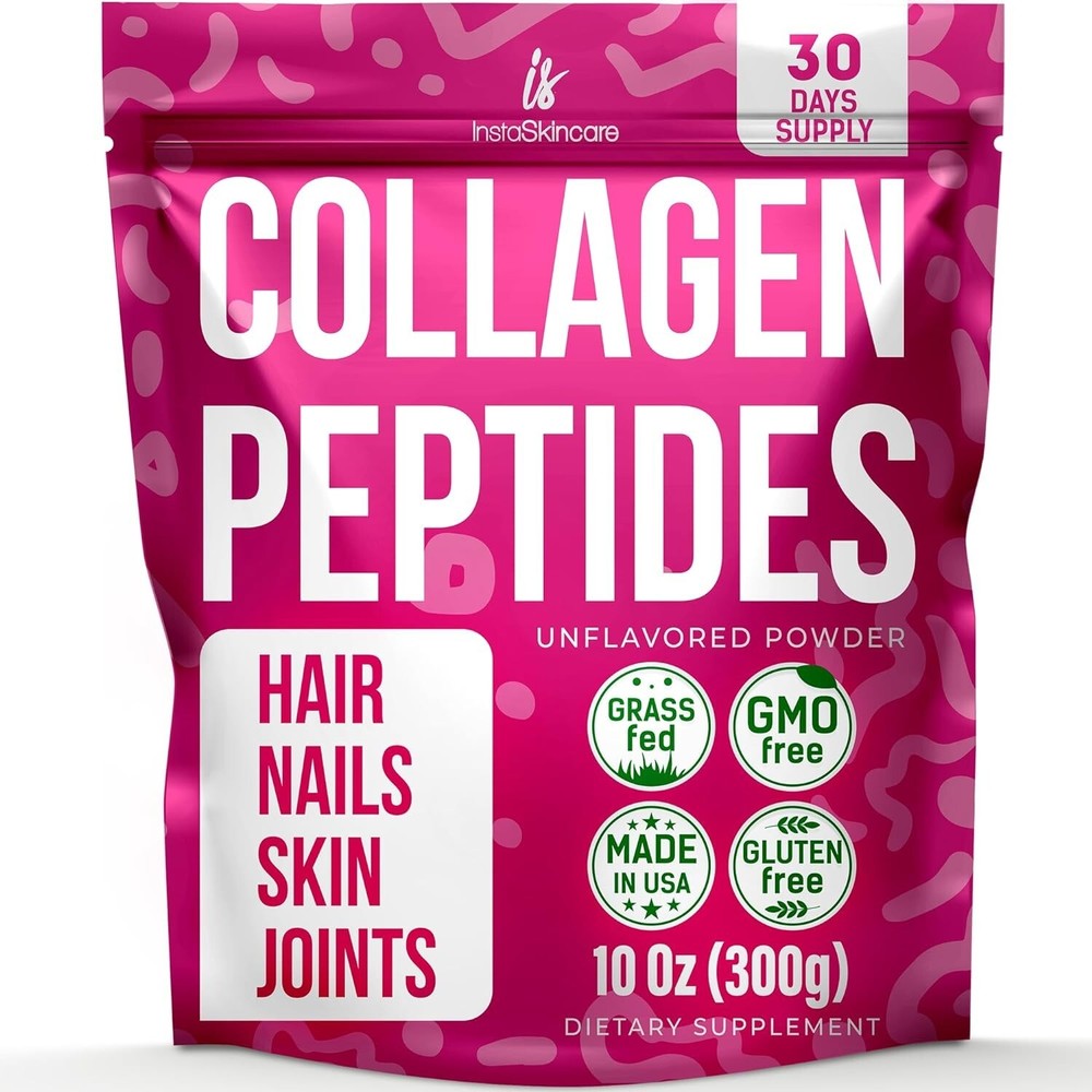 Collagen Peptides Powder for Women Hydrolyzed Collagen Protein Types I&III 10oz