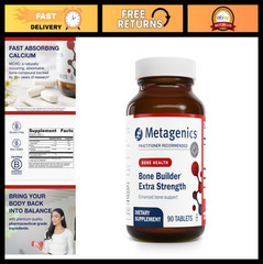 Bone Builder Extra Strength – MCHC Calcium & Phosphorus for Bone Density – 90 Ta