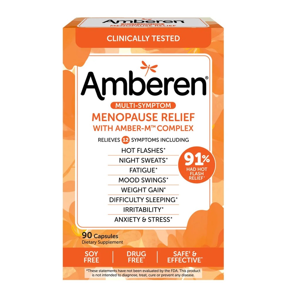 Amberen Menopause 90 Capsules EXP: 08/2027