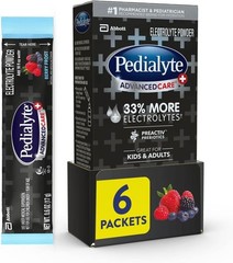 6ct Pedialyte AdvancedCare Plus Electrolyte Powder Berry Frost 0.6-oz *BB:09/26*