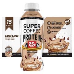 PROTEIN HIGH 25G SHAKE DRINK SUPER COFFEE REAL VANILLA LATTE LOW SUGAR 15 PACK ~