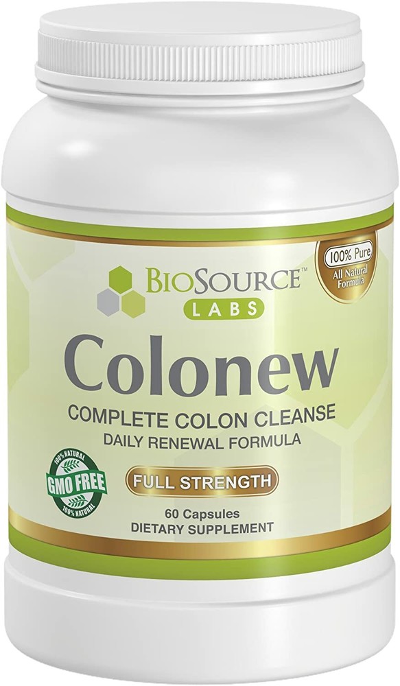 BioSource Labs Colonew Complete Colon Cleanse Natural Detox Supplement for Daily