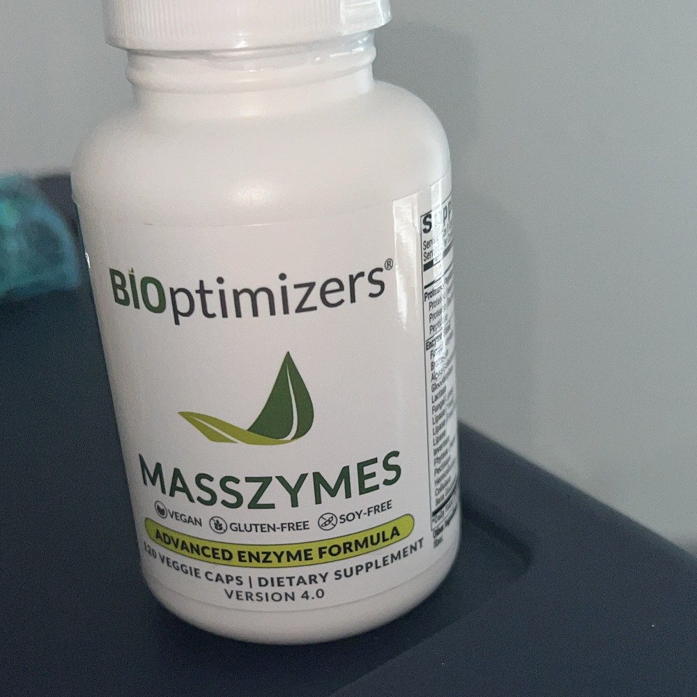 BiOptimizers MassZymes Enzyme Digestive Support Capsules Vegan Gluten-Free