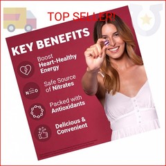 Force Factor Total Beets Soft Chews with Beetroot, Nitrates, L-Citrulline, Grape