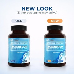 BioEmblem Triple Magnesium Complex 300mg – Glycinate Malate Citrate, 90 Caps