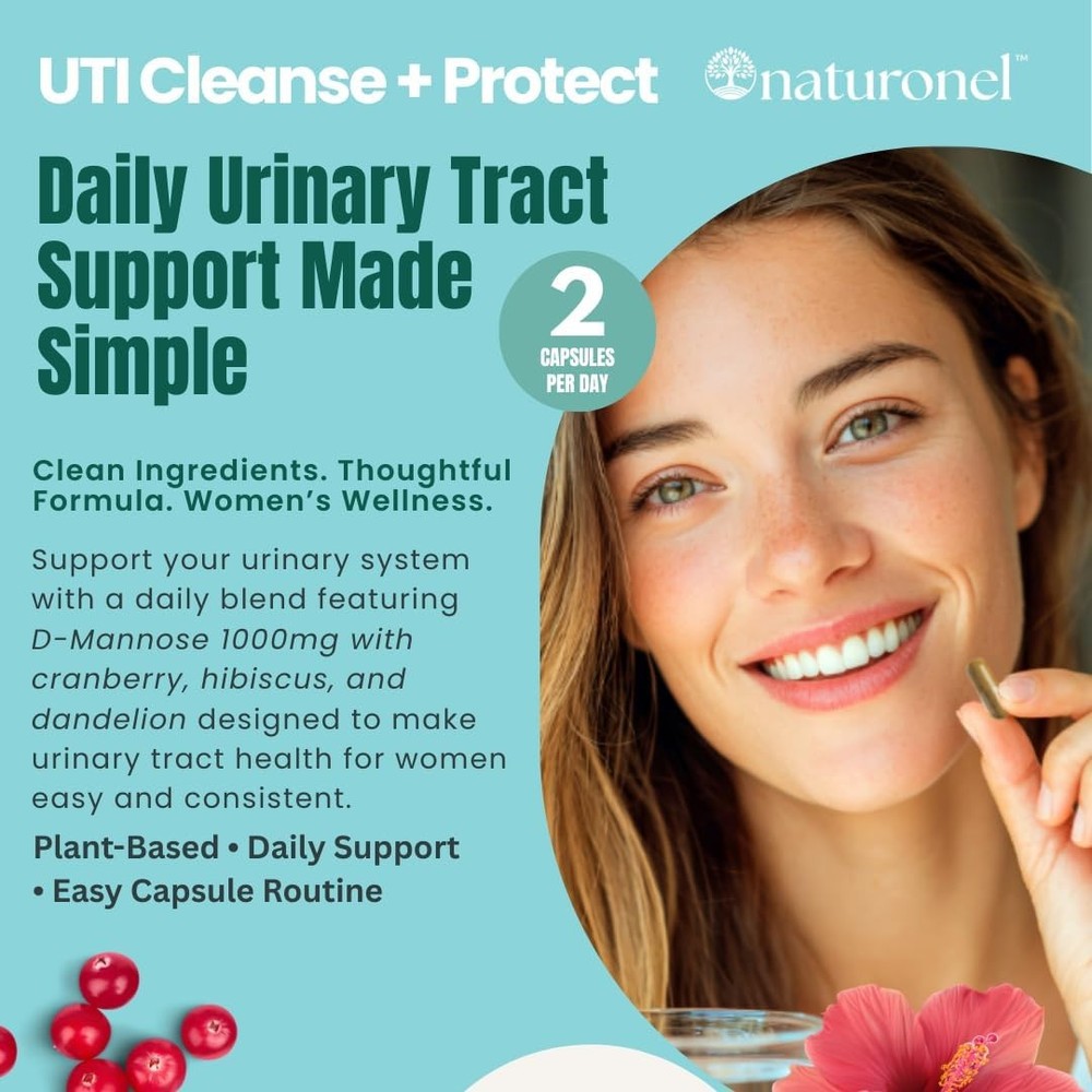 Naturonel UTI Cleanse + Protect – 60 capsules – 09/2028