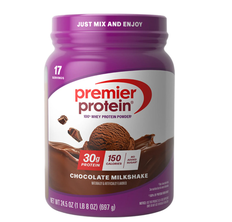 Premier Protein Whey Chocolate Milkshake 1.5lb 30g Protein