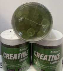 (6x) Bageto Creatine Monohydrate Gummies Muscle EXP 7/27 FREE FAST SHIPPING