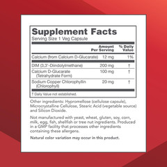 DIM 200 plus CDG – 200Mg – Calcium & DIM Supplement – for Cleanse Detox & Hormon