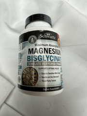 BioSchwartz Magnesium Bisglycinate, 180 VegCaps, EXP: 9/26