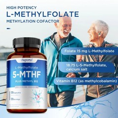 L-Methylfolate 5-MTHF 120pcs – Balanced Mood, Support Brain and Heart Health