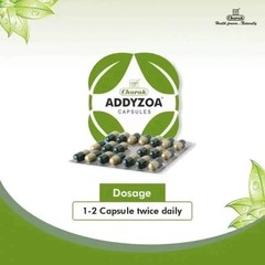 Charak Addyzoa Capsules 10 Strips (200 Capsules) | Herbal Reproductive Wellness