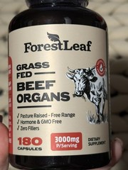 Forest leaf grass fed beef organs