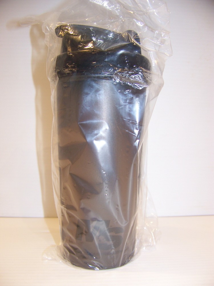 Muscle & Strength Tactical Shaker Bottle BRAND NEW 22 OZ. BLACK ON BLACK
