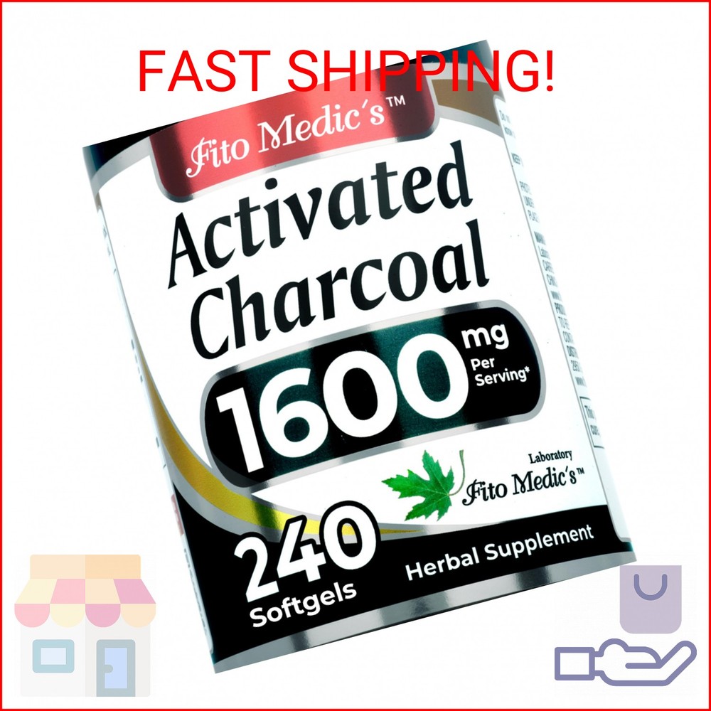 FITO MEDIC’S Lab | Activated Charcoal | 240 caps | Activated Charcoal Pills