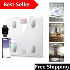 Holistic Health Scale: 13 Metrics, Bluetooth Sync, Perfect for Families, 400lb