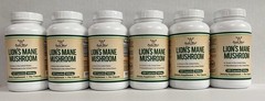 6 Bottles Double Wood Lion’s Mane Capsules 120 x 500mg Brain & Immune Support