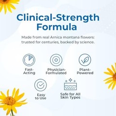 VitaMedica Arnica Tablets & Gel Bundle for Bruising Swelling Soreness
