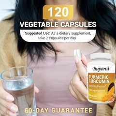 Turmeric Curcumin 240pcs, Joint Flexibility, Support Brain and Heart Health