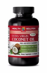 Antioxidant complex- COCONUT OIL EXTRA VIRGIN 3000mg -Natural acids vitamins- 2B