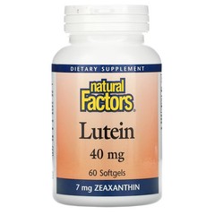 2 X Natural Factors, Lutein, 40 mg, 60 Softgels-worldwide