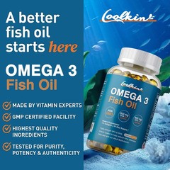 Omega 3 Fish Oil Capsules 2000mg-EPA & DHA-Highest Potency,Brain & Joint Support