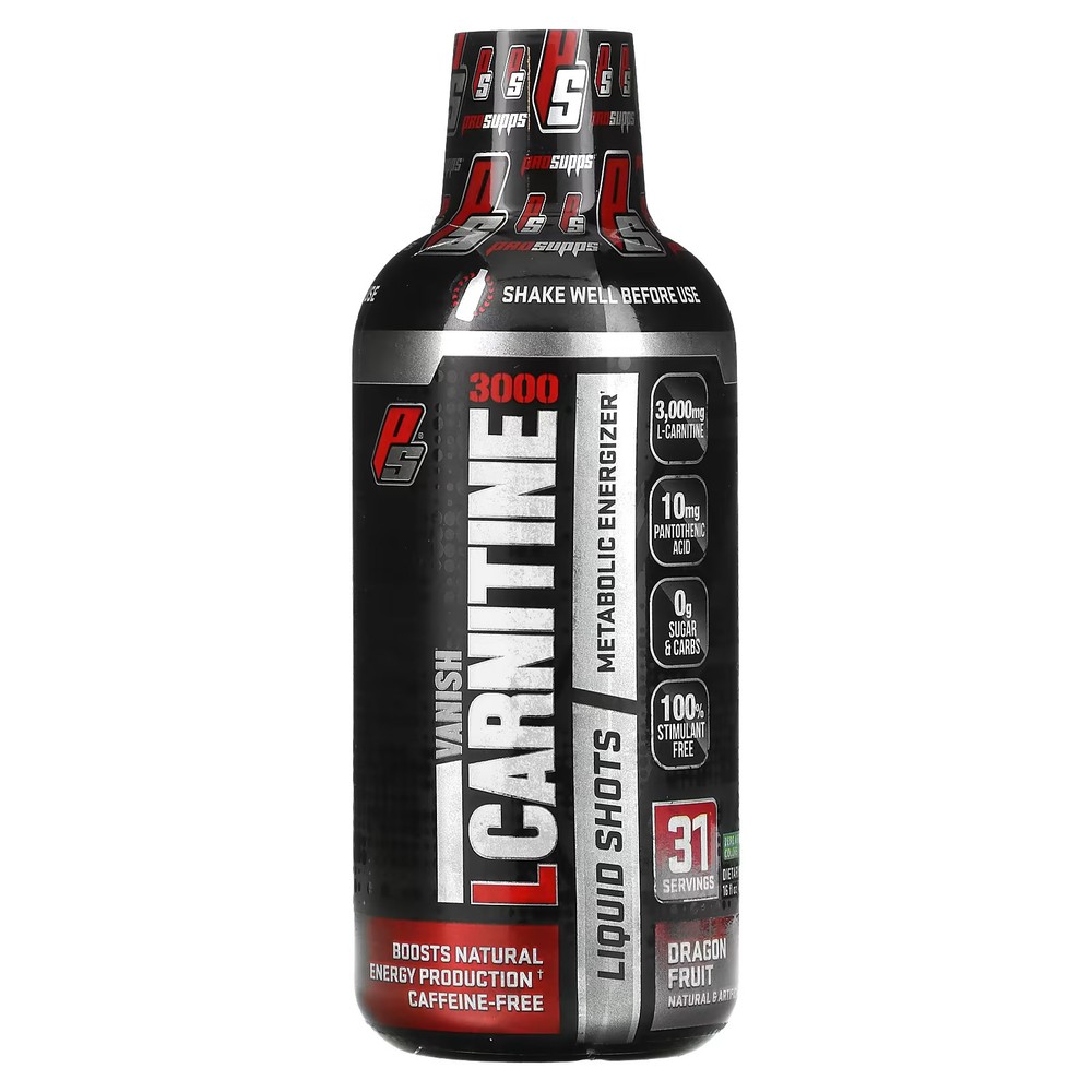 2 X ProSupps, L-Carnitine 3000, Liquid Shots, Dragon Fruit, 16 fl oz (473 ml)