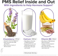 PMS & Mood Support Supplement for Women with Chasteberry, Vitamin B6, & Calcium