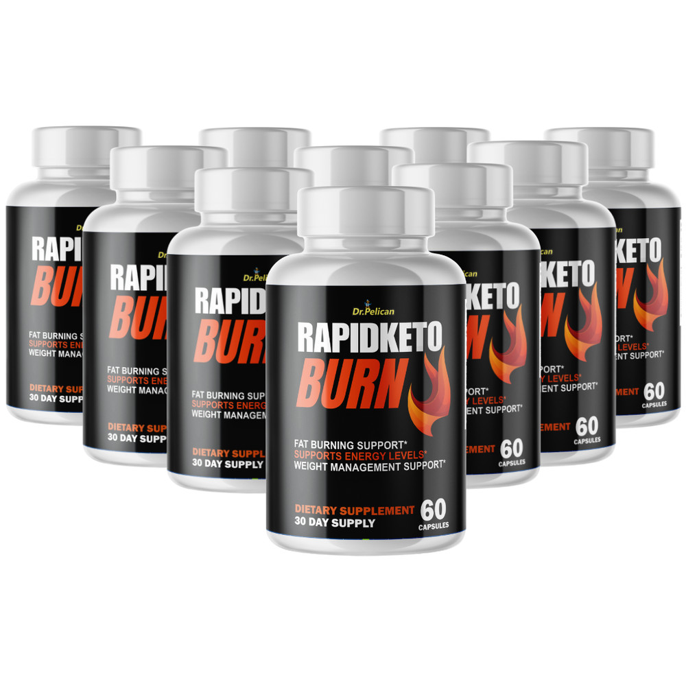 RapidKeto Burn- Keto & Weight Support- 10 Bottles- 600 Capsules