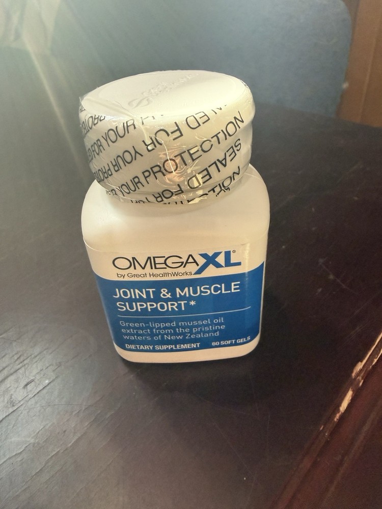 OmegaXL Joint Support Supplement for Relief Natural Muscle Support 60 Softgels!!