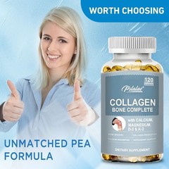 Collagen Bone Complete 120pcs,Promote Calcium Absorption,Support Joint Cartilage