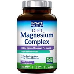 Magnesium Complex 12 In 1 500mg Elemental For Sleep Nerve Heart Energy 120 Caps
