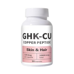 GHK-Cu Copper Peptide Supplement, 120Mcg High-Purity Supplement for Skin & Hair